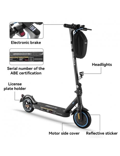 HONEYWHALE E9 con omologazione stradale (ABE) scooter elettrico pieghevole con motore da 350W batteria da 36V 7 5Ah Nuovo