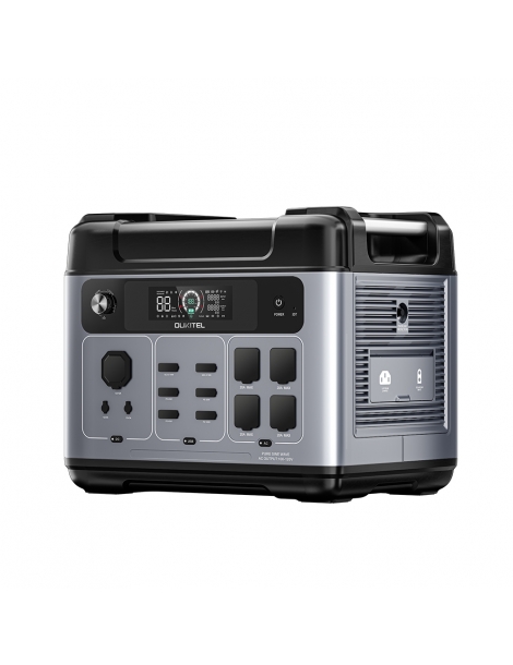 OUKITEL P2001 Plus 2400W Stazione di Alimentazione Portatile Batteria LiFePO4 da 2048 Wh 13 Prese Carica all'80% in 1 ora Convenienza