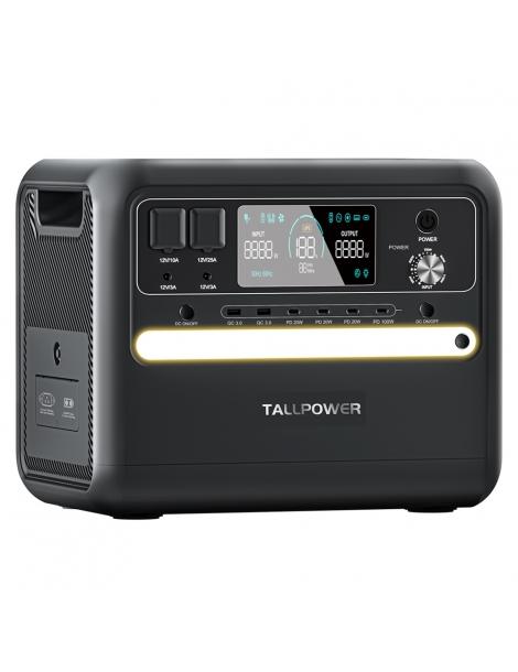 TALLPOWER V2400 Stazione di alimentazione portatile generatore solare LiFePo4 da 2160Wh uscita CA da 2400W UPS - Nero Novità