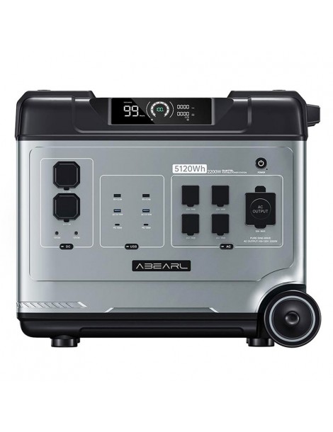 OUKITEL ABEARL P5000 Stazione di alimentazione portatile batteria LiFePO4 da 5120Wh uscita da 2200 W UPS da 2000 W Sconto