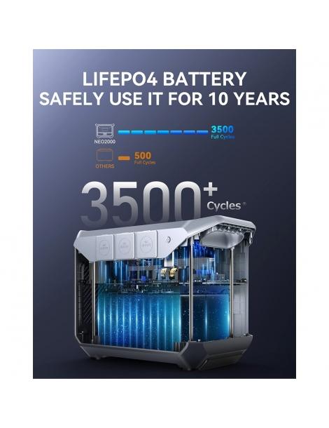 DaranEner NEO2000 Stazione di energia portatile generatore solare con batteria LiFePO4 da 2073 6Wh uscita AC da 2000W Offerte