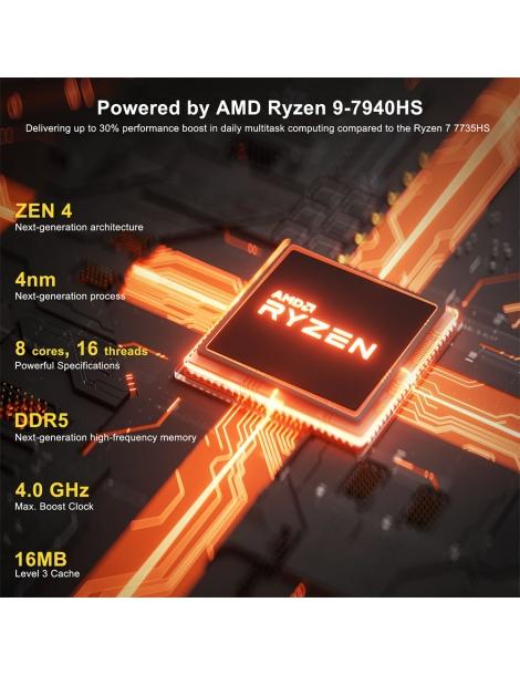 GEEKOM A7 Mini PC AMD Ryzen 9 7940HS 8 Core fino a 5 2GHz 32GB RAM 2TB SSD WiFi 6E Bluetooth 5.2 Vendita Economica