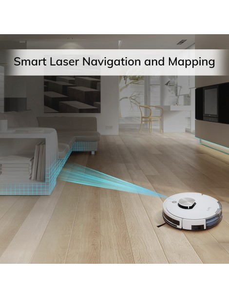 ILIFE L100 Robot Aspirapolvere 2000Pa Aspirazione LDS Navigazione Laser Mop APP Control 450ml Serbatoio Polvere Tappeto Boost Vendite Flash
