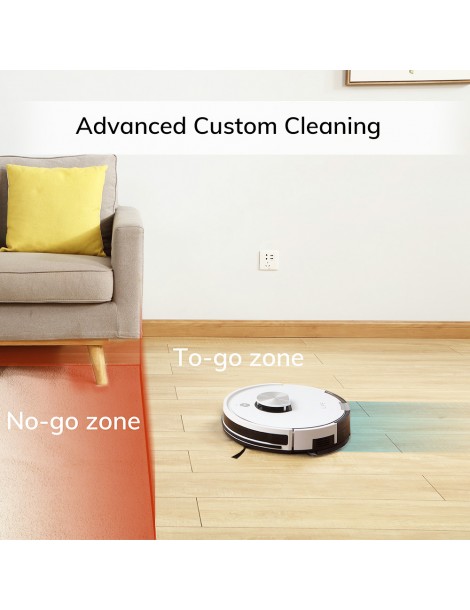 ILIFE L100 Robot Aspirapolvere 2000Pa Aspirazione LDS Navigazione Laser Mop APP Control 450ml Serbatoio Polvere Tappeto Boost Vendite Flash