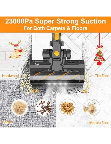 INSE S600 Aspirapolvere a batteria 23KPa Potenza di aspirazione 45min di autonomia massima 2 potenti modalità di aspirazione In Linea