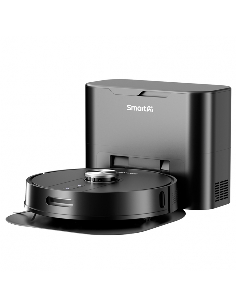 SmartAI S8 Pro Robot Aspirapolvere con Stazione Base Potenza di Aspirazione 5000Pa Serbatoio Acqua 380ml Pattumiera 3L Promozione