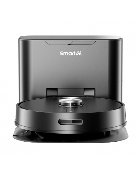 SmartAI S8 Pro Robot Aspirapolvere con Stazione Base Potenza di Aspirazione 5000Pa Serbatoio Acqua 380ml Pattumiera 3L Promozione