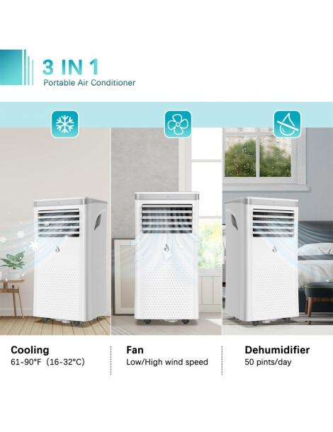 LUKO A011D1-7K 3 in 1 condizionatore d'aria portatile deumidificatore 7000BTU capacità di raffreddamento Spedizione Gratuita