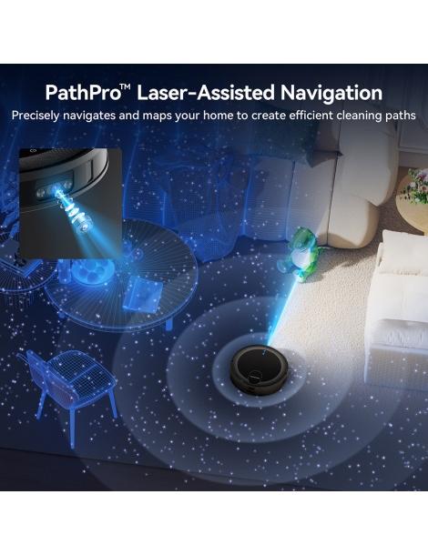 Proscenic X1S Aspirapolvere robot aspirazione 3000Pa Navigazione laser PathPro- Nero Soddisfazione Garantita