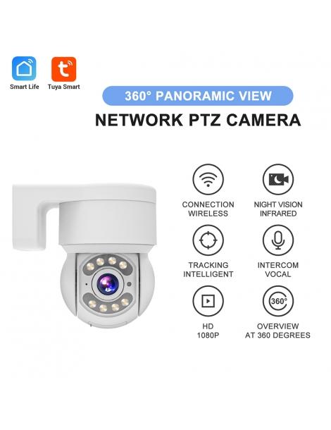 TALLPOWER C48 Telecamera WiFi per esterni HD 2K 4MP visione notturna inclinazione panoramica a 360° Consegna Veloce