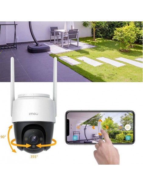 IMOU Cruiser Telecamera di sicurezza per esterni sirena da 110 dB visione notturna a colori telecamera panoramica 1080P IP66 Affare Del Giorno