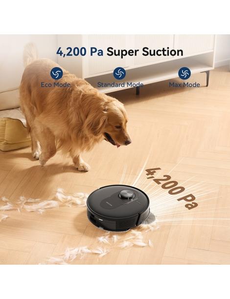 Proscenic Q8 Aspirapolvere robot aspirazione 4200 Pa LiDAR Nav autonomia 200 minuti - Nero Vendite stagionali