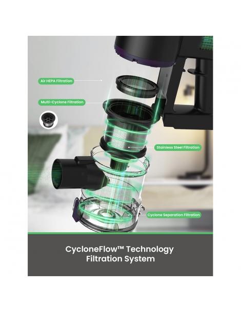 Vactidy V8 Pro Aspirapolvere senza fili aspirazione potente 25kPa sistema di filtraggio ciclonico Sconto