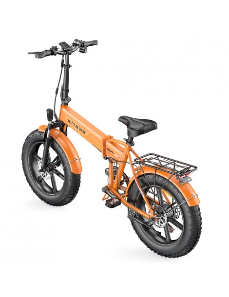 ENGWE EP-2 Pro 20 Pollici Bicicletta Elettrica Pieghevole con Pneumatici Grassi 750W Motore 48V 13Ah LG 2022 Versione –Arancia Offerta