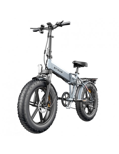 ENGWE EP-2 Pro 20 Pollici Bicicletta Elettrica Pieghevole con Pneumatici Grassi 750W Motore 48V 13Ah LG 2022 Versione–Grigio Economico