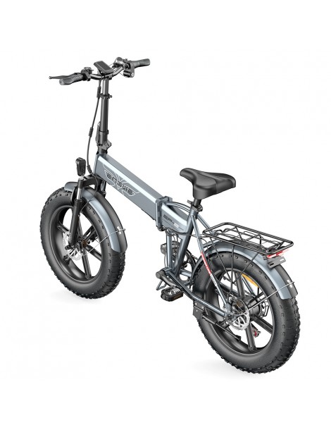 ENGWE EP-2 Pro 20 Pollici Bicicletta Elettrica Pieghevole con Pneumatici Grassi 750W Motore 48V 13Ah LG 2022 Versione–Grigio Economico