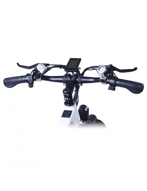 BEZIOR M26 26 Pollici Pneumatici Bicicletta Elettrica Pieghevole - 500W Motore Brushless & 48V 10Ah Batteria - Bianco Vendita Calda