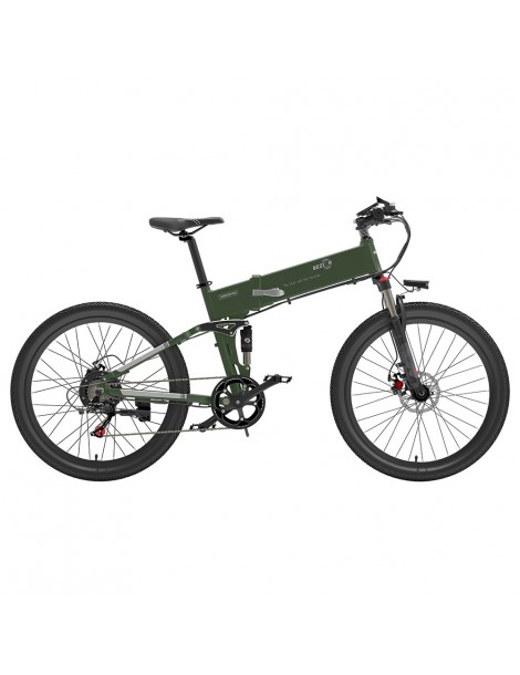 BEZIOR X500 Pro 26 pollici Pneumatici Bicicletta Elettrica Pieghevole 500W Motore - verde militare Offerta temporanea