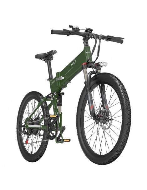 BEZIOR X500 Pro 26 pollici Pneumatici Bicicletta Elettrica Pieghevole 500W Motore - verde militare Offerta temporanea