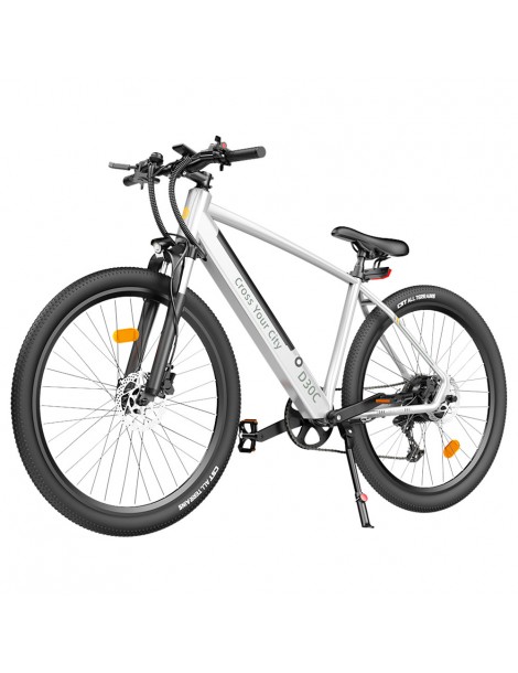ADO DECE 300C(D30C) Bicicletta Elettrica 27.5in Pneumatico 36V 10.4Ah Batteria 250W Motore Shimano 9 velocità - Argento Negozio
