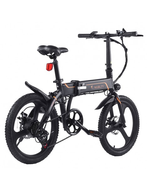 Niubility B20 20 Inch Bicicletta elettrica pieghevole 350W Motore 42V 10.4 Ah Batteria – Nero Italia