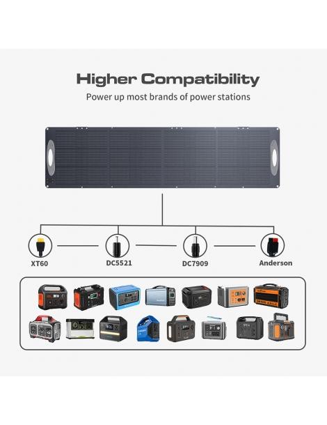VDL POWER 200W Pannello solare portatile pieghevole cella monocristallina da 20V cavalletto regolabile Nuovo