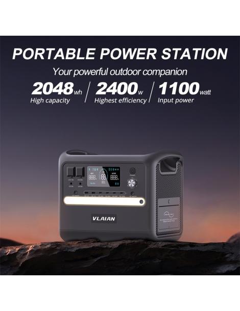 VLAIAN S2400 Generatore Solare Portatile Da 2048Wh/2400W Pezzi Unici