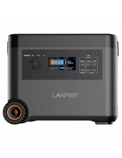 LANPWR Generatore Solare Portatile Da 2160Wh uscita CA da 2500W Ritorno libero
