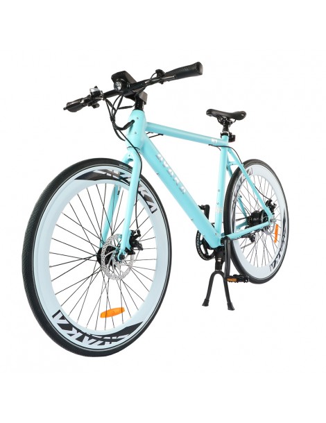 AVAKA R1 Bicicletta elettrica 250W Motore Batteria 9Ah- Blu opaco Presa