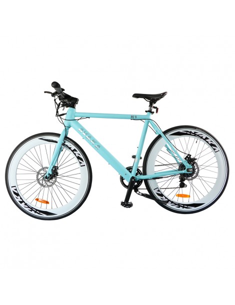 AVAKA R1 Bicicletta elettrica 250W Motore Batteria 9Ah- Blu opaco Presa