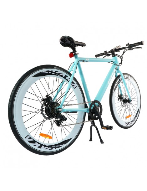 AVAKA R1 Bicicletta elettrica 250W Motore Batteria 9Ah- Blu opaco Presa