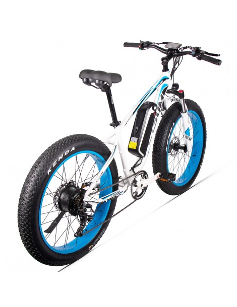 CYSUM M980 Pneumatici Grassi da 26 pollici Bicicletta Elettrica 1000W Motore Brushless 17Ah Batteria rimovibile - Nero Blu Online