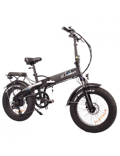 KAISDA K2 Pro 20*4.0 pollici Ciclomotore Elettrico Pieghevole con Pneumatici Grassi - Motore Bafang 350W e batteria 48V 12.8Ah Trasporto libero internazionale
