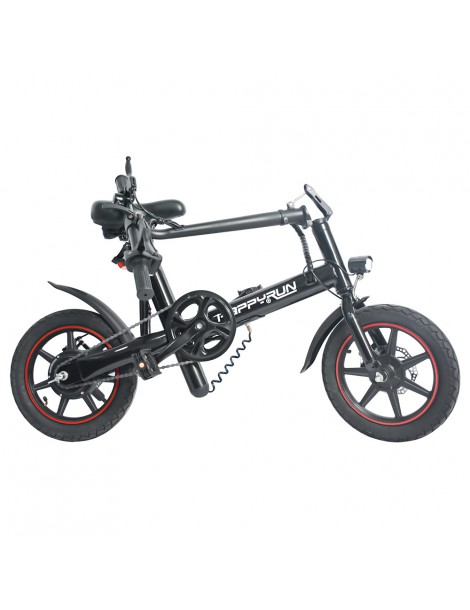 Happyrun HR-X40 Bicicletta elettrica leggera motore da 350W batteria da 36V 6Ah velocità massima 25km/h - Nero Offerte