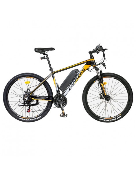 FAFREES Bici elettrica da 26 pollici 250 W con batteria agli ioni di litio da 36 V 10 Ah SHIMANO 21 velocità-Nero Saldi Di Fabbrica