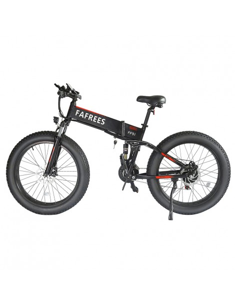 FAFREES FF91 26 Pollici Pneumatici Grassi Mountain Bike Elettrica Pieghevole Motore 1000W e Batteria 499Wh 10Ah - Nero Negozio