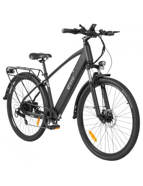 DYU C5 City Electric Bike motore 250W batteria 48V 10AH 27 5 pollici 25km/h 65km freni a doppio disco - nero Qualità