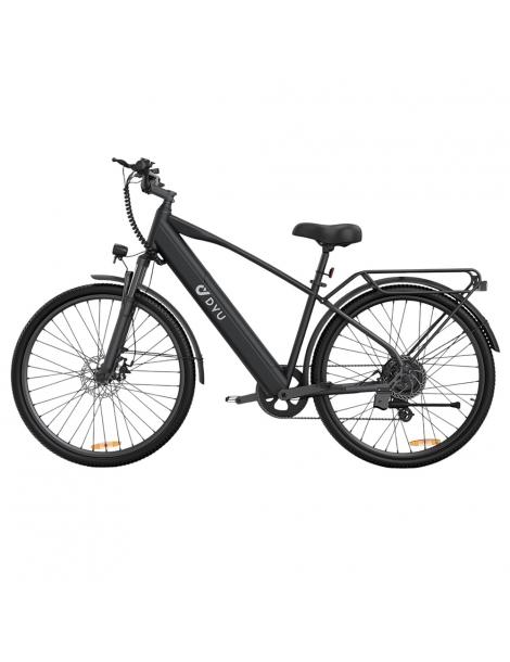 DYU C5 City Electric Bike motore 250W batteria 48V 10AH 27 5 pollici 25km/h 65km freni a doppio disco - nero Qualità