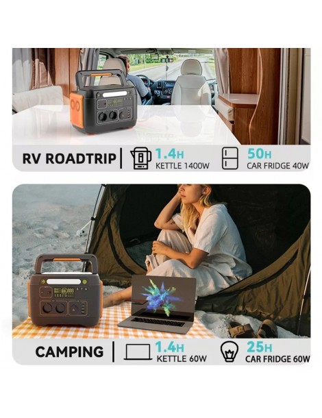 Flashfish A1001 Generatore solare portatile 1030Wh/1000W 278400mAh porte CA a onda sinusoidale pura 7 uscite - spina UE Online