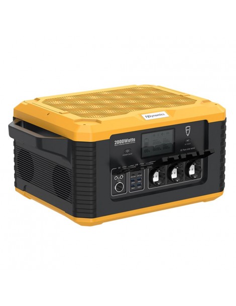 Fjdynamics Powersec MP2000 2264W/2000W Generatore Solare Portatile A Centrale Elettrica Pacco Batterie Rimovibile 12 Uscite Negozio
