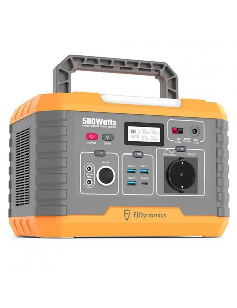 Fjdynamics Powersec MP500 520Wh/500W Centrale Elettrica Portatile Ricarica Wireless 10W 8 Porte Di Uscita Versione UE Saldi Di Fabbrica