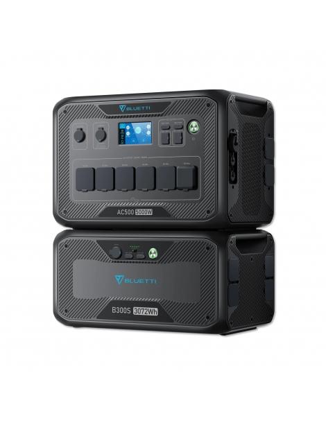 BLUETTI AC500 + B300S Power Station 5000W/3072WH Batteria LiFePO4 per il backup della batteria domestica Qualità Garantita