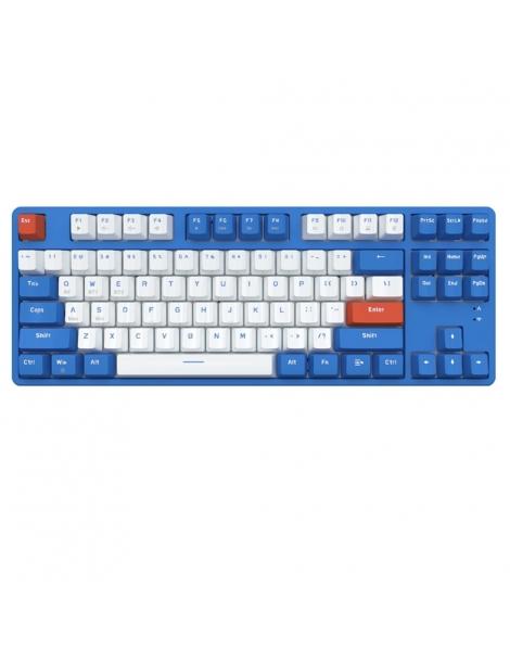 Ajazz AK871 interruttore blu 87 tasti tastiera meccanica dual-mode senza fili Vendita Economica