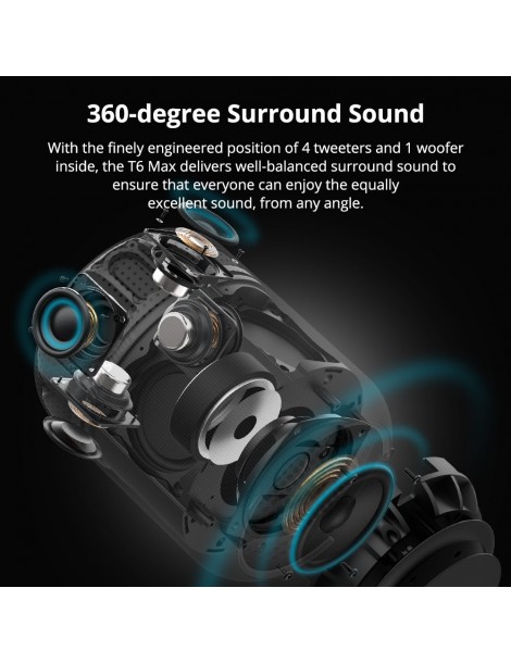 Tronsmart Element T6 Max Altoparlante Bluetooth - Nero Enormi sconti
