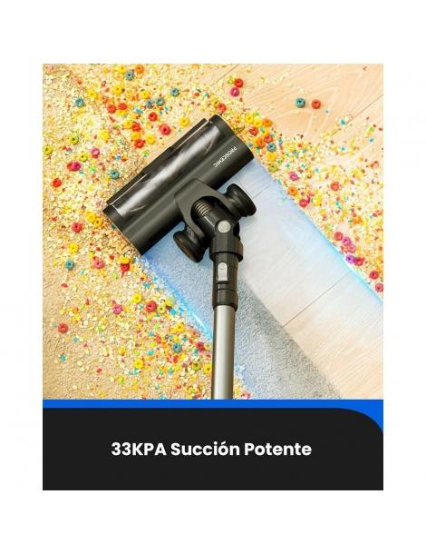 Proscenic P12 Aspirapolvere a Batteria Forte Aspirazione da 33KPa Grande Pattumiera da 1 2L Autonomia di 60 minuti Sottocosto