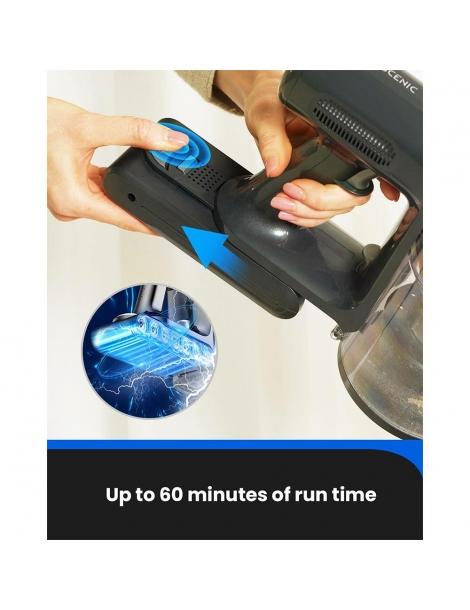 Proscenic P12 Aspirapolvere a Batteria Forte Aspirazione da 33KPa Grande Pattumiera da 1 2L Autonomia di 60 minuti Sottocosto