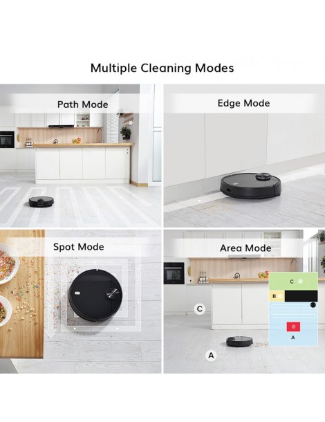 ILIFE A11 Robot Aspirapolvere Aspirazione 4000Pa Batteria 5200mAh mappatura multipiano Controllo App - Nero Novità