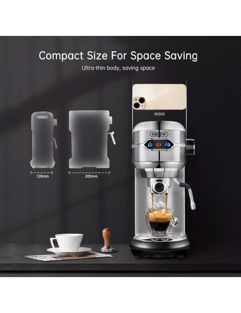 HiBREW H11 1450W Caffettiera macchina per caffè espresso semiautomatica a 19 bar polvere ESE POD Doppio uso acqua calda Negozio online di fabbrica