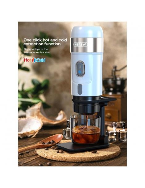 HiBREW H4A 80W Macchina da caffè portatile per auto con supporto - Bianco Grande vendita