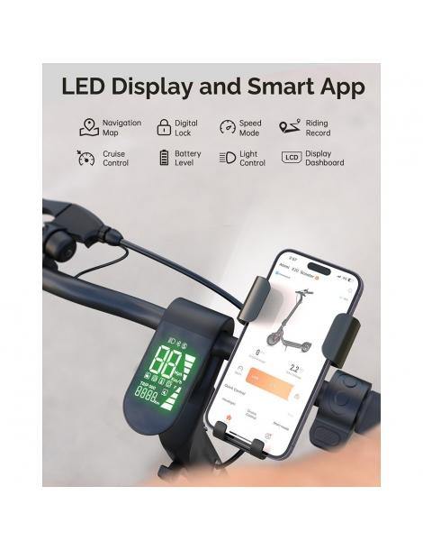 Atomi E20 Scooter elettrico pieghevole pneumatico da 8 5 pollici motore da 250W batteria da 36V 7 5Ah Grandi sconti